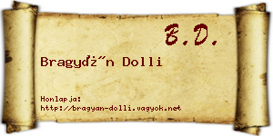 Bragyán Dolli névjegykártya